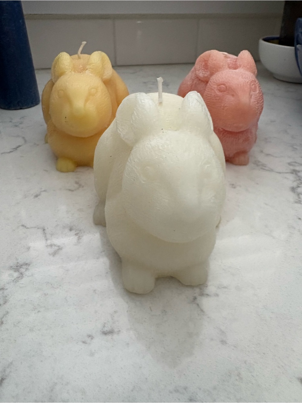 Trio of  Bunny Candles from Chesapeake Bay
